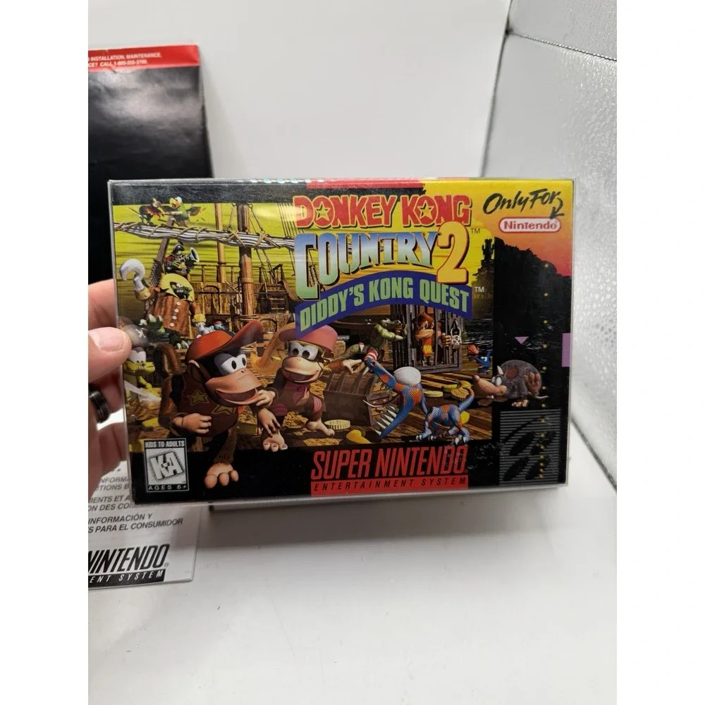 Donkey Kong Country 2 Diddy's Kong Quest SNES CIB Tested Complete Fast Shipping